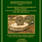 LIBRI – “Olio e Produzione olearia in Roma antica”, presentazione di Archeotuscia