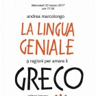 LIBRI – “Il Greco, La lingua geniale”, incontro con Andrea Marcolongo