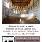 CONFERENZE – “Storia ed evoluzione del teatro”, incontro a Vetralla