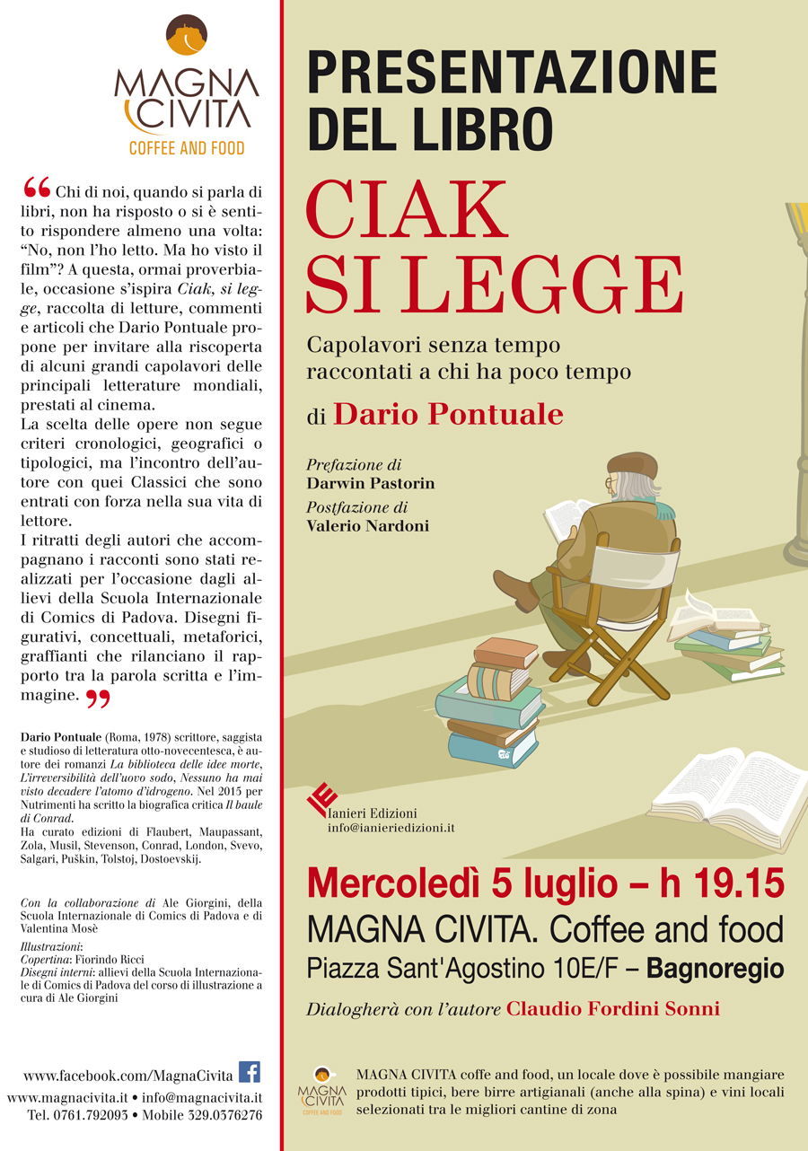 Tuscia Eventi Libri Ciak Si Legge Presentazione Con Dario Pontuale