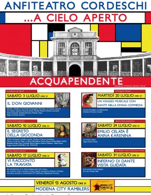 TEATRO – Al via la stagione “Anfiteatro Cordeschi… a cielo aperto”