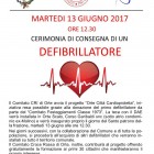 APPUNTAMENTI – “Orte Città Cardioprotetta”, donato il primo defibrillatore