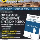 LIBRI – “Addio Cencelli”, il consigliere regionale Santori presenta il suo libro a Viterbo