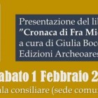 LIBRI – “Cronaca di Fra Michele Minorita”, presentazione a Soriano