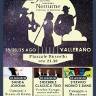 RASSEGNE – Piccole Serenate Notturne, tre sere di grande musica a Vallerano